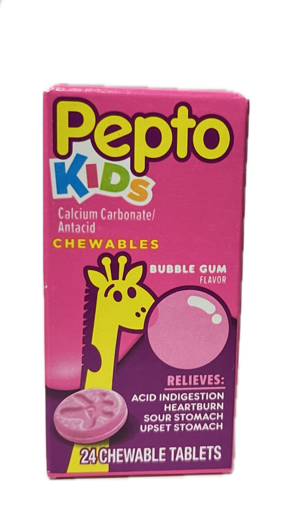 Pepto Niños 24 Tabletas Masticables