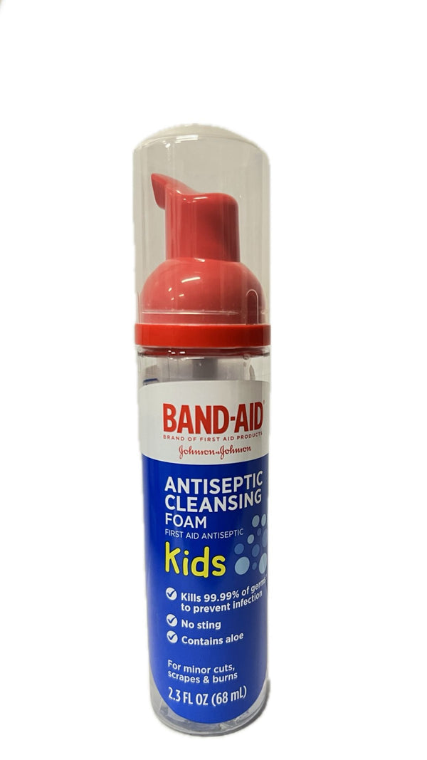 Band-Aid Limpieza Antiséptica Espuma De Primeros Auxilios 2.3 oz