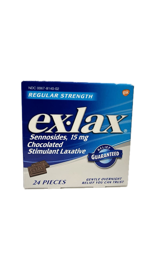 Ex-Lax Laxante Estimulante Chocolatado 24 piezas