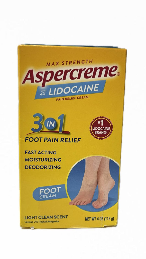 Aspercreme Lidocaína Crema para Aliviar el Dolor 4 oz
