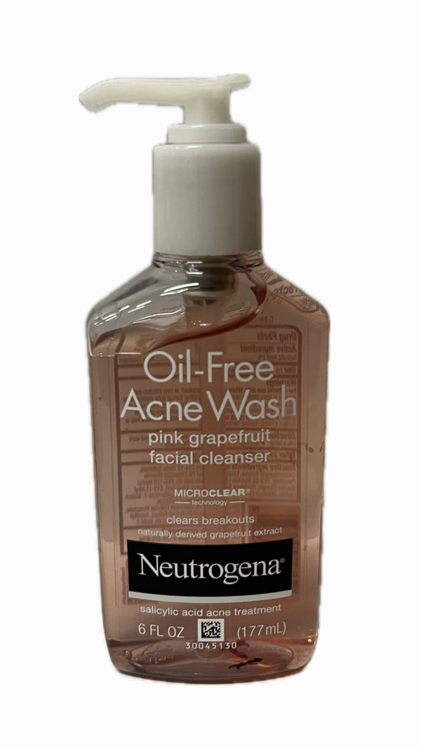 Neutrogena Sin Aceite Limpiador Facial Para Acné 6 oz