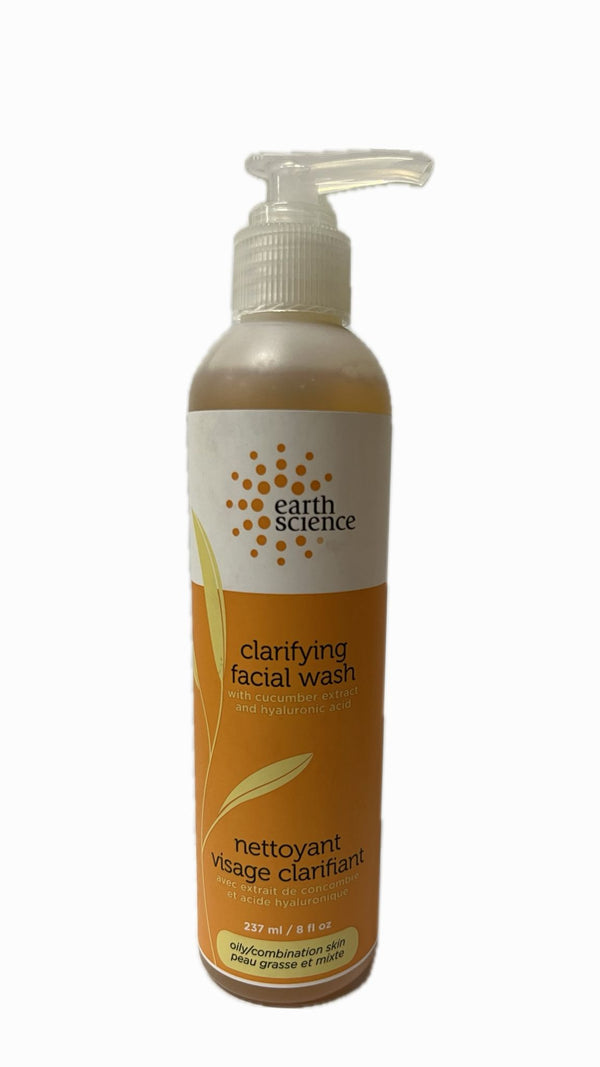 Earth Science Limpiador Facial Clarificante y Acido Hialurónico 8 oz