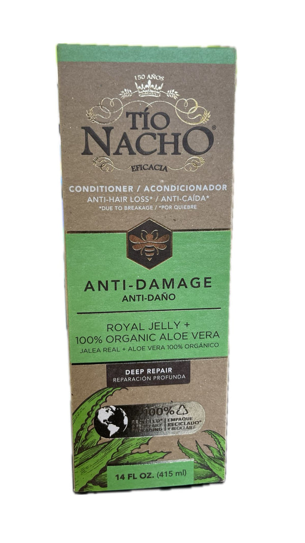 Tío Nacho Acondicionador Anti-Daño Jalea Real + Aloe Vera 14 oz