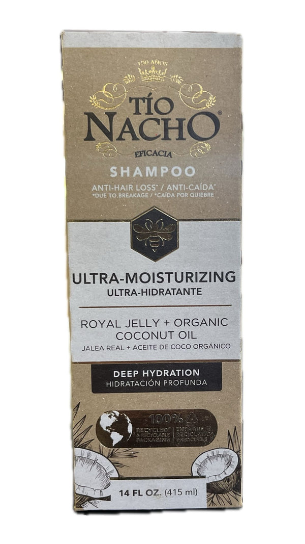 Tio Nacho Shampoo Ultra Hidratante Jalea Real + Aceite De Coco 14 oz