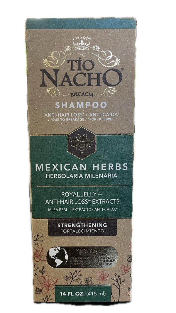 Tío Nacho Shampoo Fortalecimiento Jalea Real + Extractos Anti -Caída 14 oz