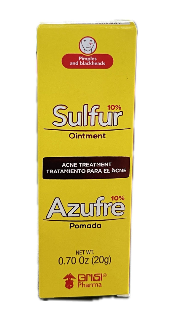 Pomada 10% Azufre Tratamiento Para El Acné 0.70 oz