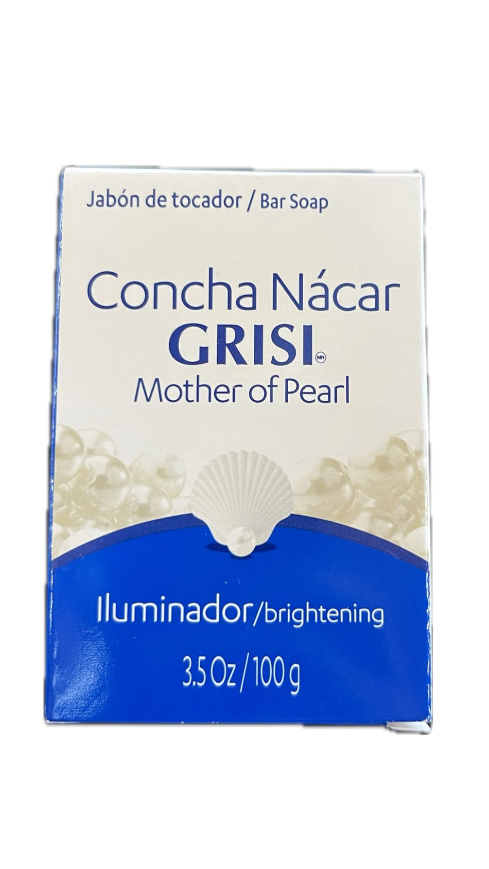 Grisi Jabón de Tocador Concha Nácar Iluminador 3.5 oz