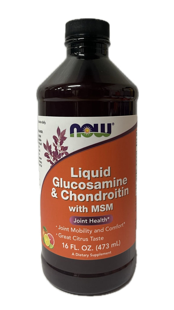 Now Glucosamina y Condroitina Con MSM 16 OZ