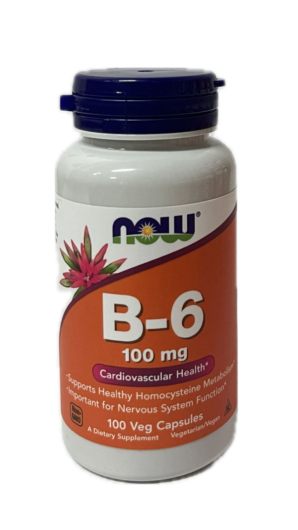 Now Vitamina B-6 100mg 100 Capsulas