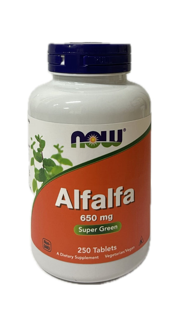 Now Alfalfa 650mg 250 Tabletas