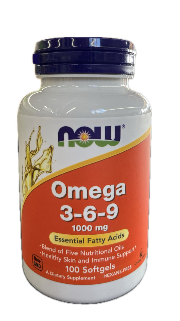 Now Omega 3-6-9 1000mg 100 Softgels