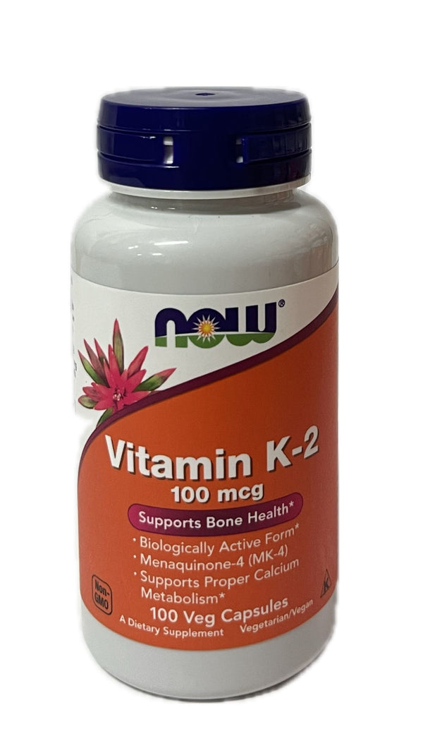 Now Vitamina K-2 100mcg 100 Capsulas