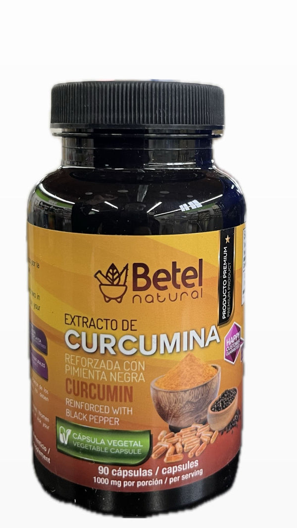 Betel Curcuma Reforzada Con Pimienta Negra 90 Capsulas