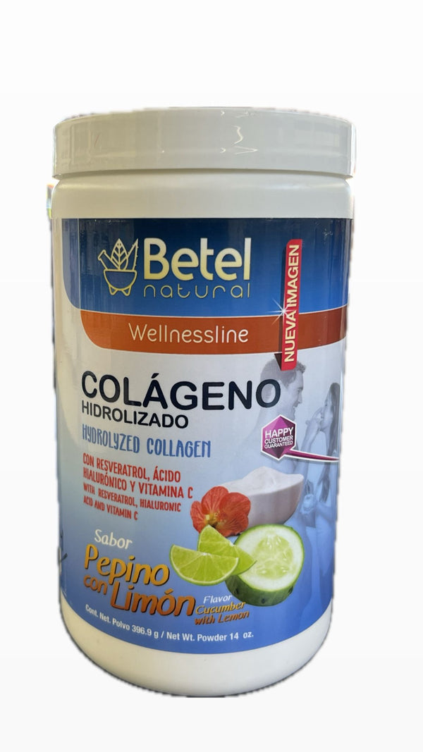 Betel Colágeno Hidrolizado Sabor Pepino Con Limón 14 oz