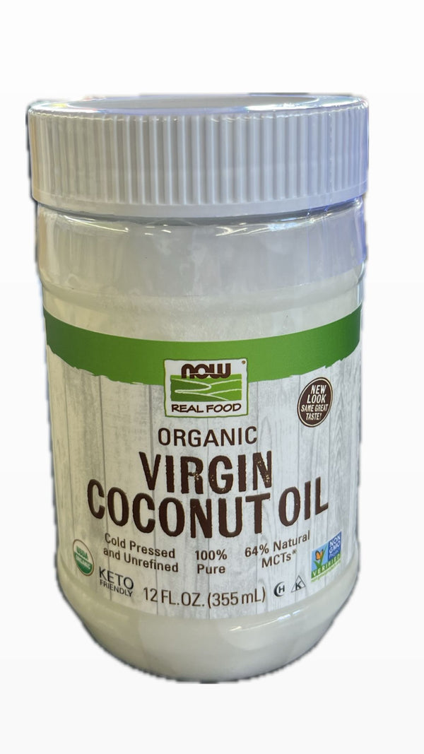 Now Aceite De Coco Virgen Orgánico 12 oz