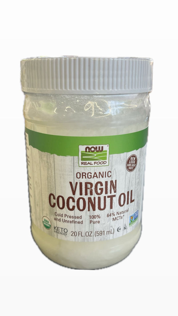 Now Aceite De Coco Virgen Orgánico 20 oz