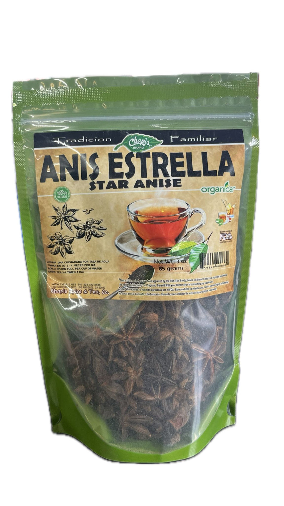 Chapis Anis Estrella 3 oz