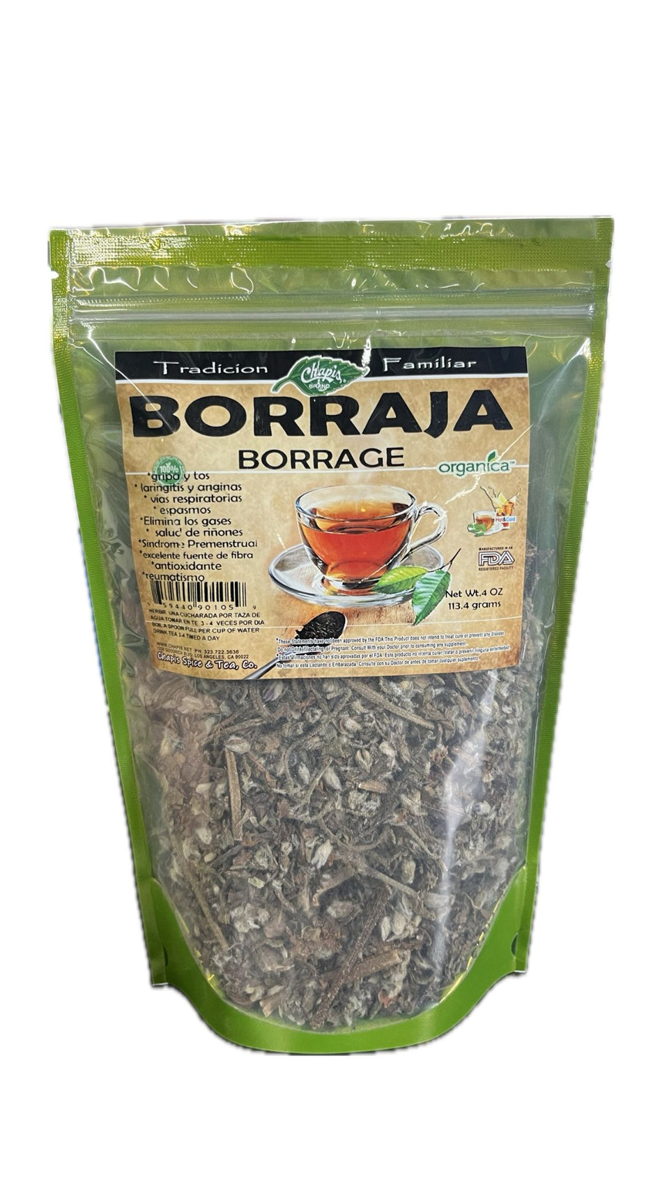 Chapis Borraja 4 oz