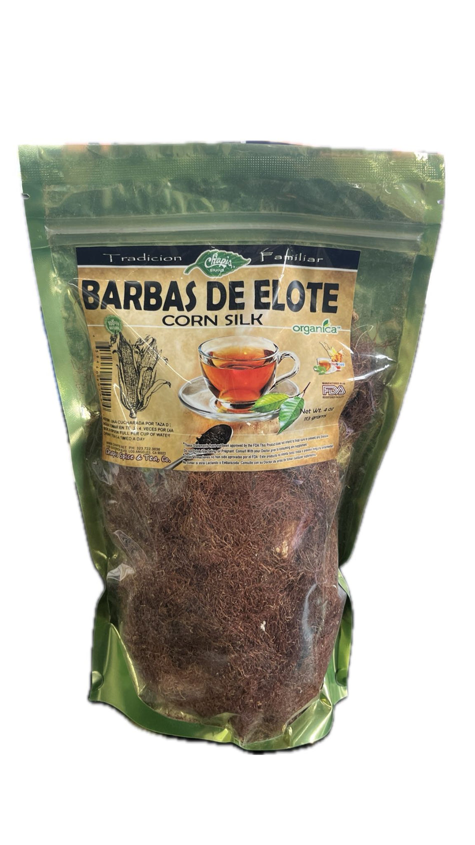 Chapis Barbas De Elote 4 oz