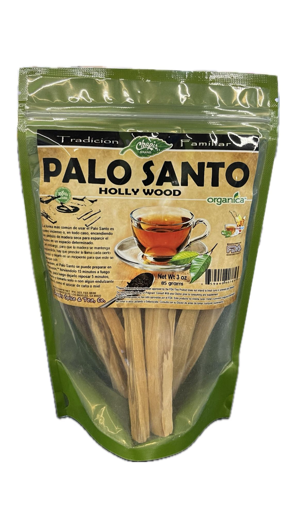 Chapis Palo Santo 3 oz