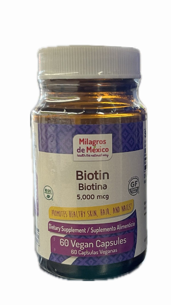 MDM Biotina 5,000mcg 60 Capsulas