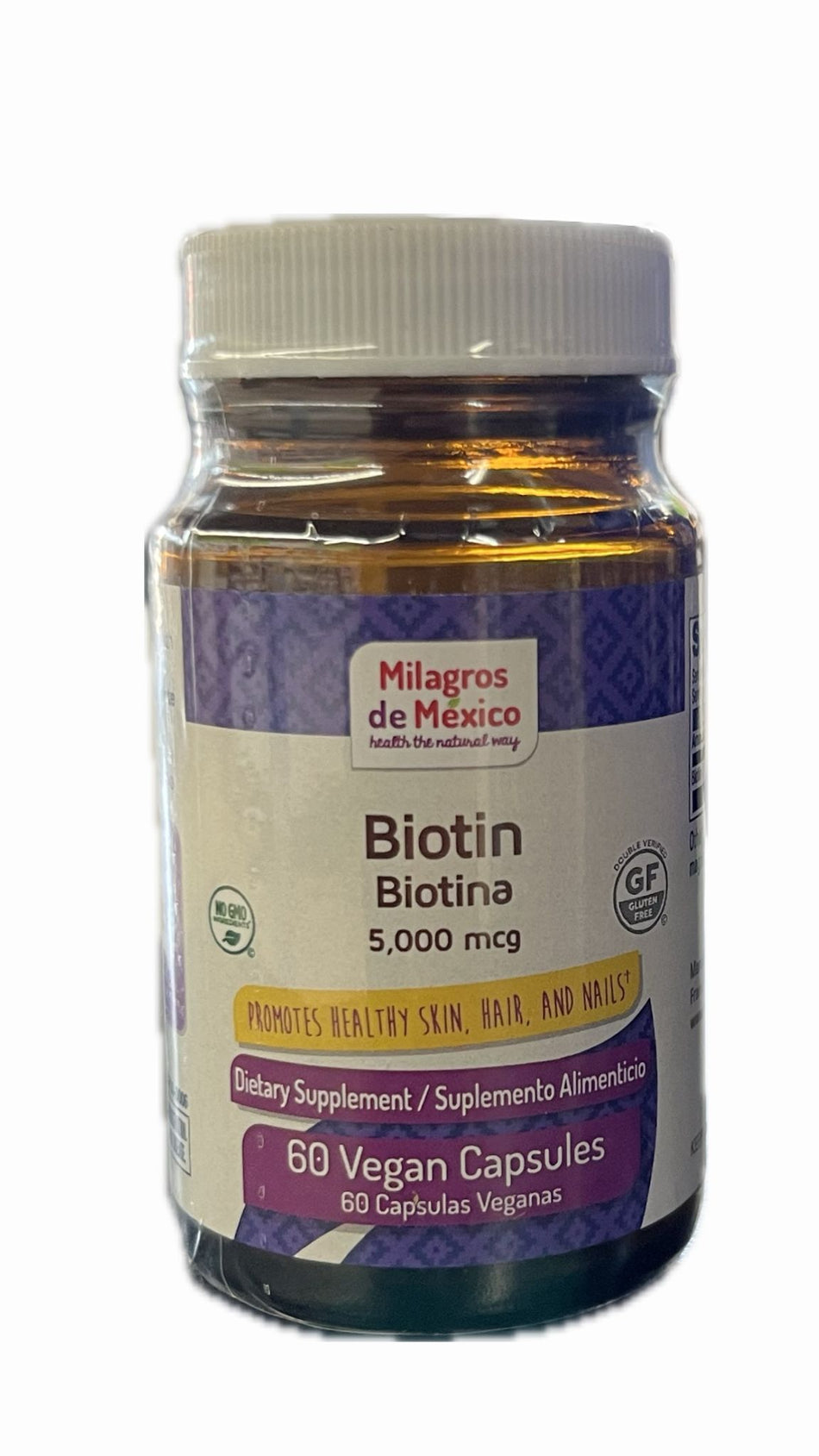 MDM Biotina 5,000mcg 60 Capsulas