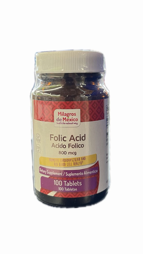 MDM Acido Fólico 800mcg 100Tabletas