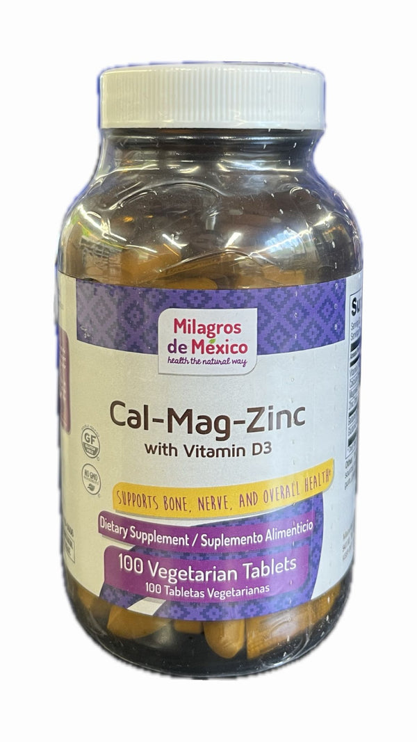 MDM Cal-Mag-Zinc + Vitamina D3 100 Tabletas