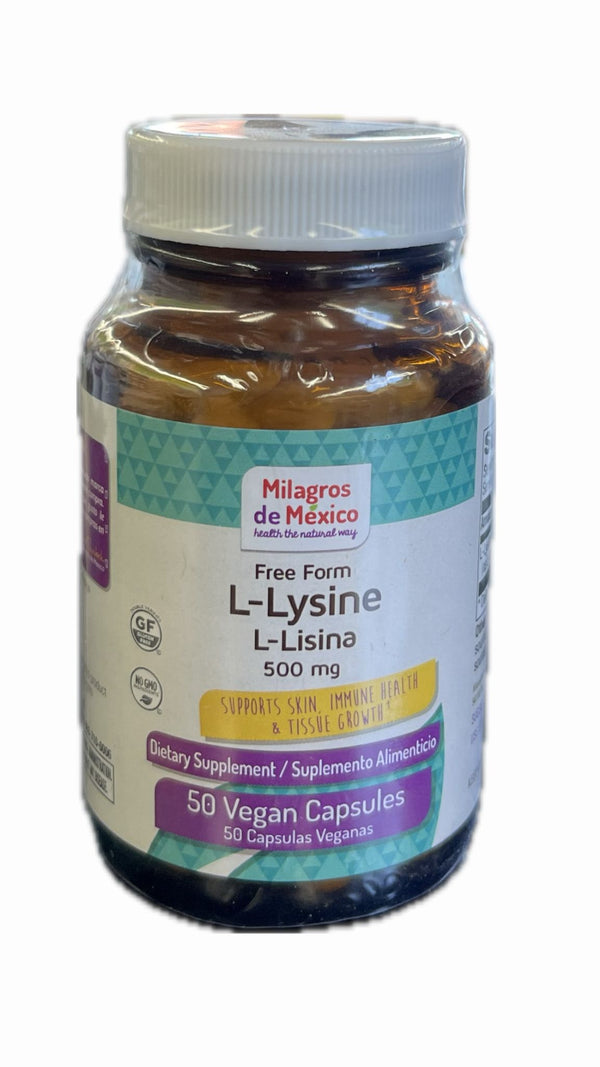 MDM L-Lisina 500 mg 50 Capsulas