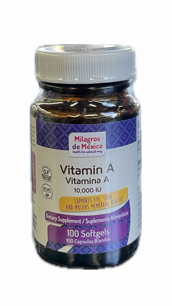 MDM Vitamina A 10,000 IU 100 Softgels