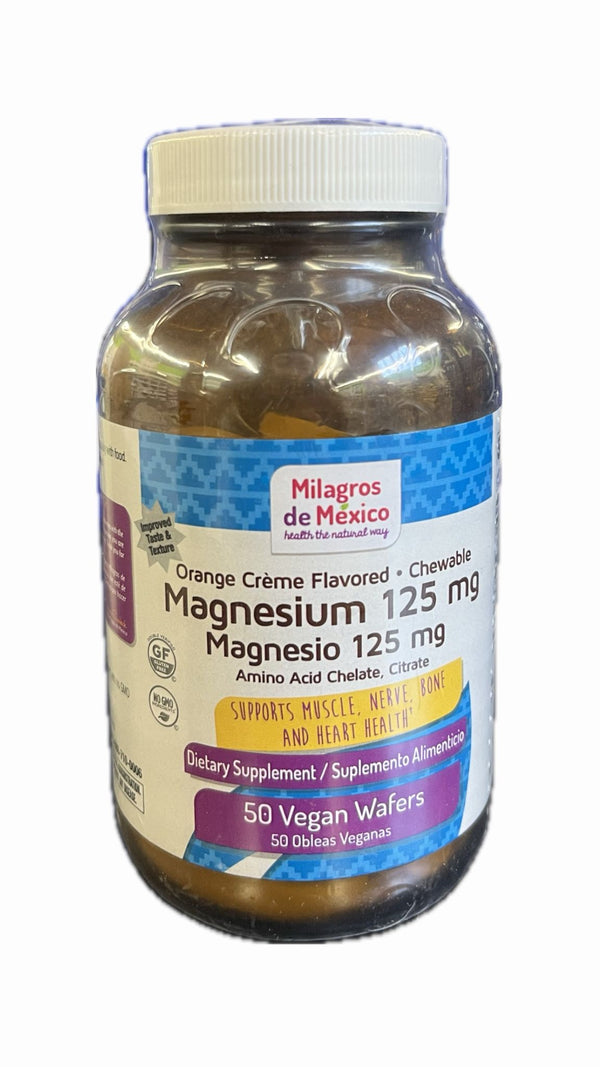 MDM Magnesio 125 mg 50 Obleas Veganas