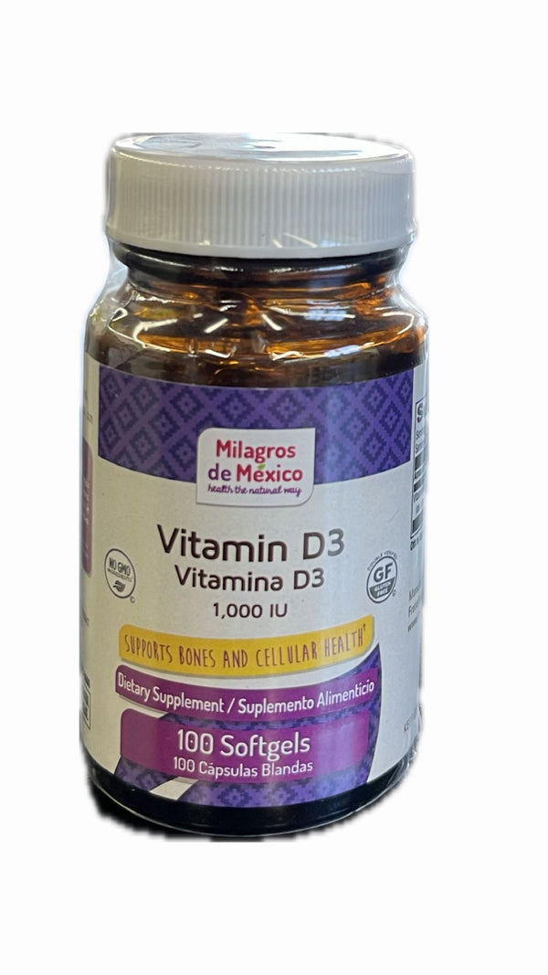 MDM Vitamina D3 1000 IU 100 Softgels