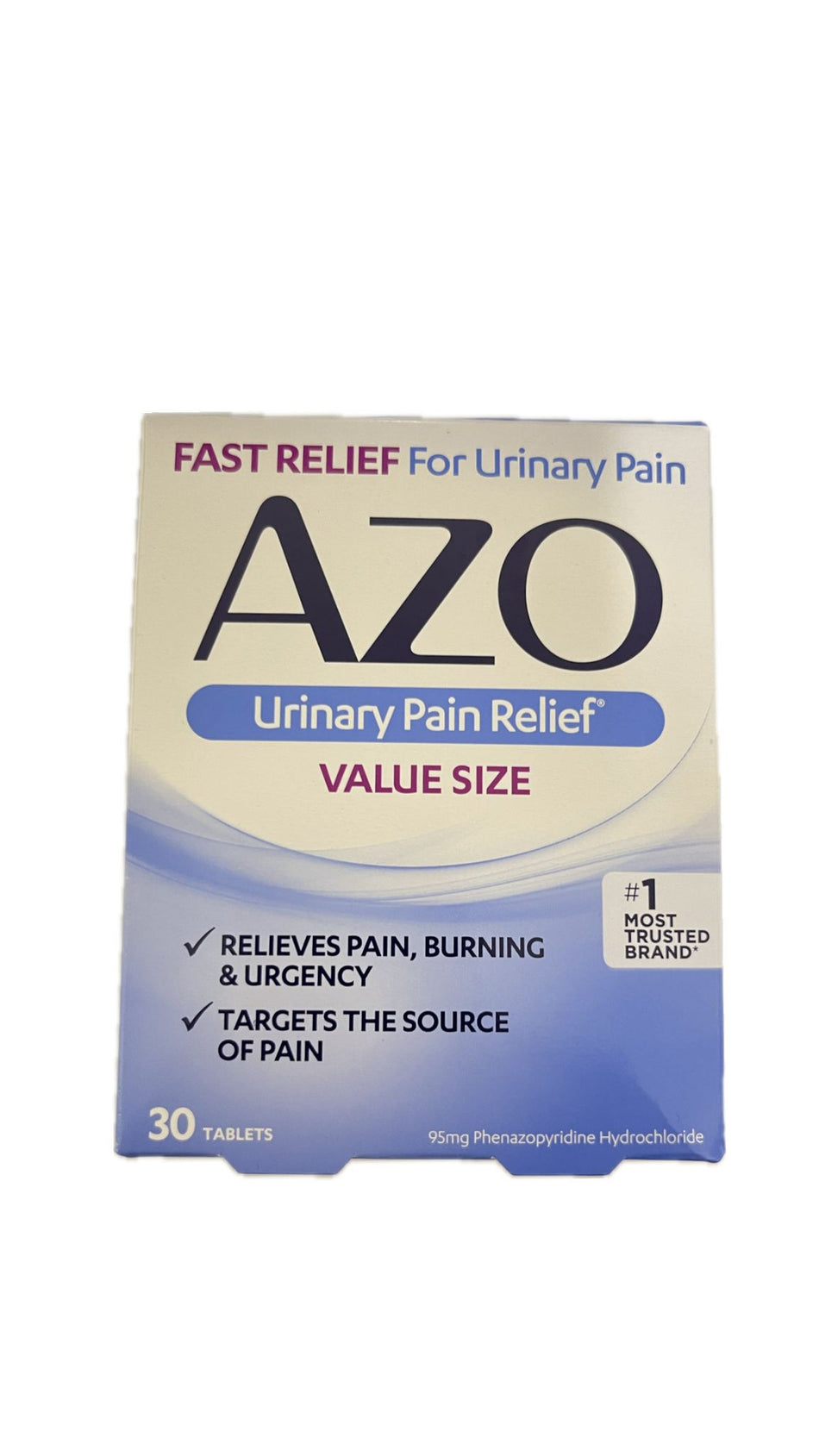 Azo Apoyo  rapido del dolor urinario 95 mg 30 tabletas