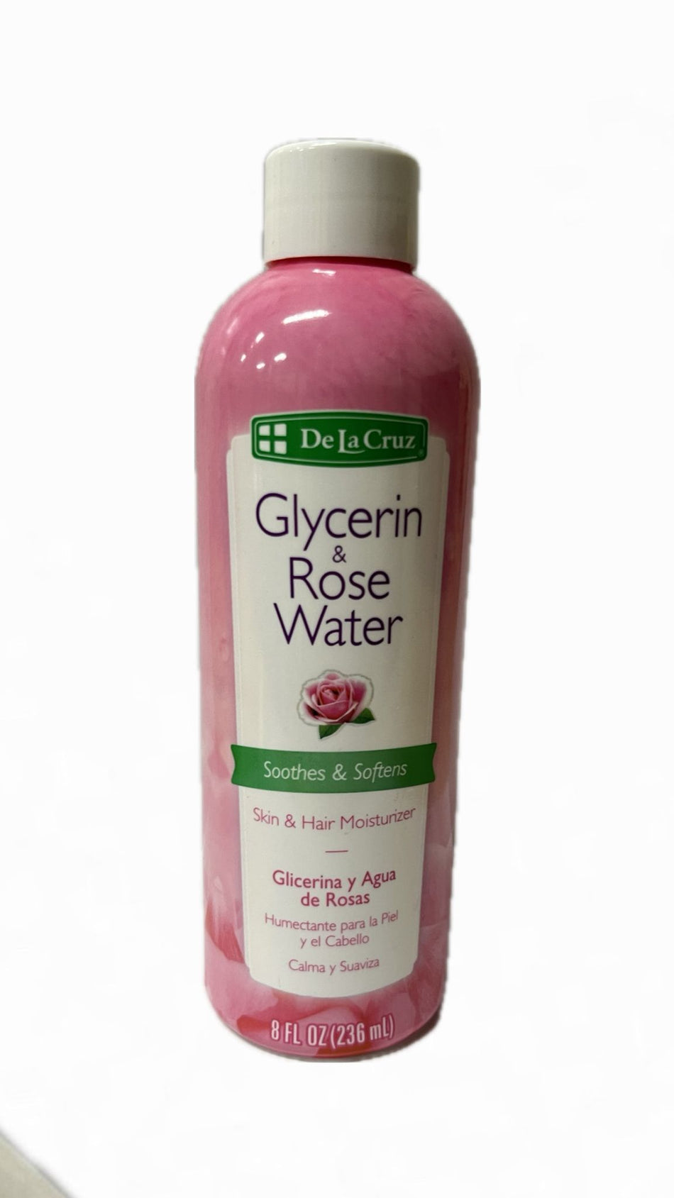 De La Cruz Glicerina Y Agua De Rosas 8 oz