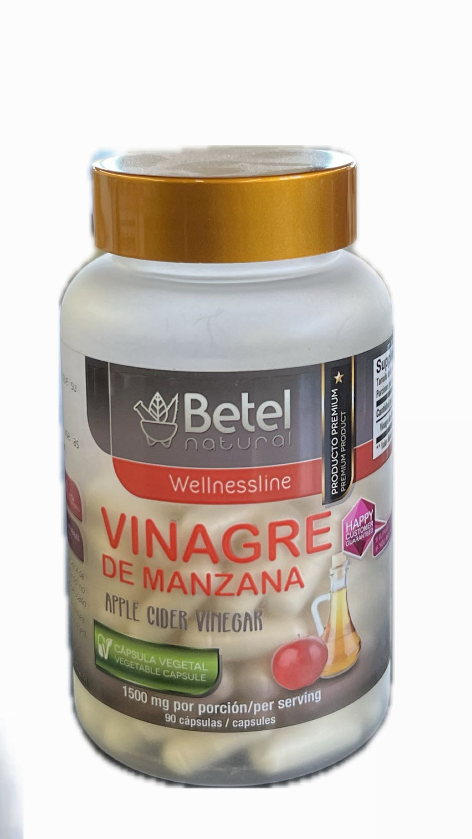 Betel Vinagre De Manzana 1500mg  90 Capsulas